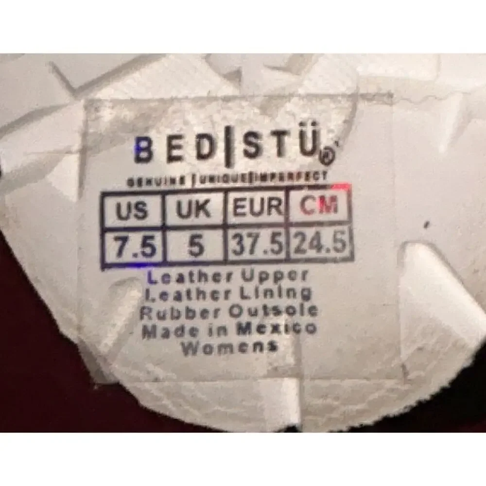 Bed Stu Leather Tan Rustic & Nectar Lux Handmade Penny Loafers 7.5 - Picture 8 of 8